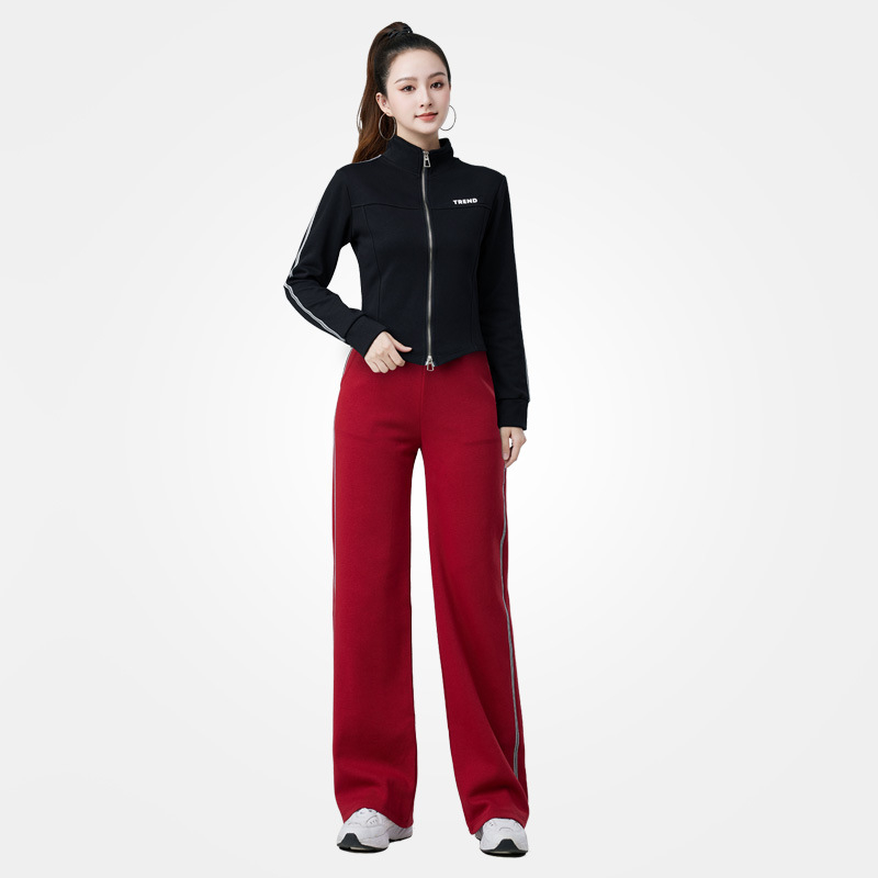 Lotus butterfly ženski set za kvadratni ples, sportsko- casual, s dugim rukavima i stojećim ovratnikom