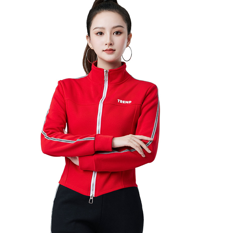 Lotus butterfly ženski set za kvadratni ples, sportsko- casual, s dugim rukavima i stojećim ovratnikom