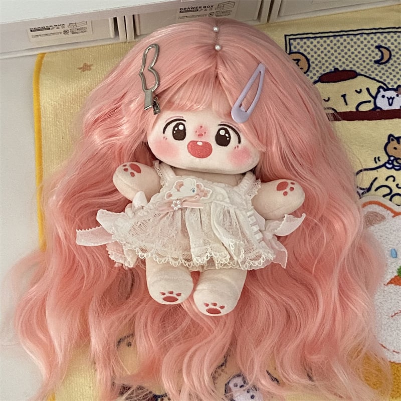 Perika za lutke: kosa od visokotemperatne žice, duga kovrčava kosa s šiškama, anime stil