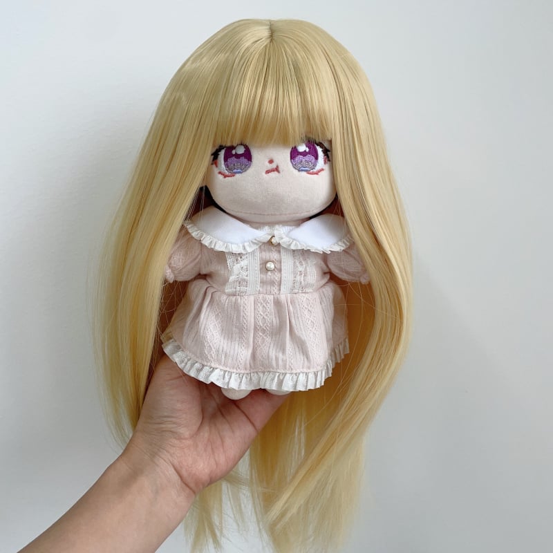 Perika za lutke: kosa od visokotemperatne žice, duga kovrčava kosa s šiškama, anime stil