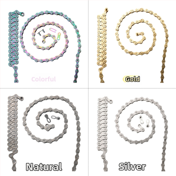 Αλυσίδα ποδηλάτου βουνού για ταχύτητες 1/8/9/10, μήκος 104/116 συνδέσμων, χάλυβας υψηλής περιεκτικότητας, βήμα 12,7.