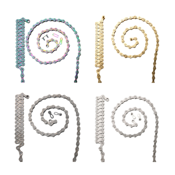 Αλυσίδα ποδηλάτου βουνού για ταχύτητες 1/8/9/10, μήκος 104/116 συνδέσμων, χάλυβας υψηλής περιεκτικότητας, βήμα 12,7.