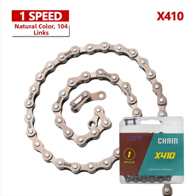 Αλυσίδα ποδηλάτου βουνού για ταχύτητες 1/8/9/10, μήκος 104/116 συνδέσμων, χάλυβας υψηλής περιεκτικότητας, βήμα 12,7.