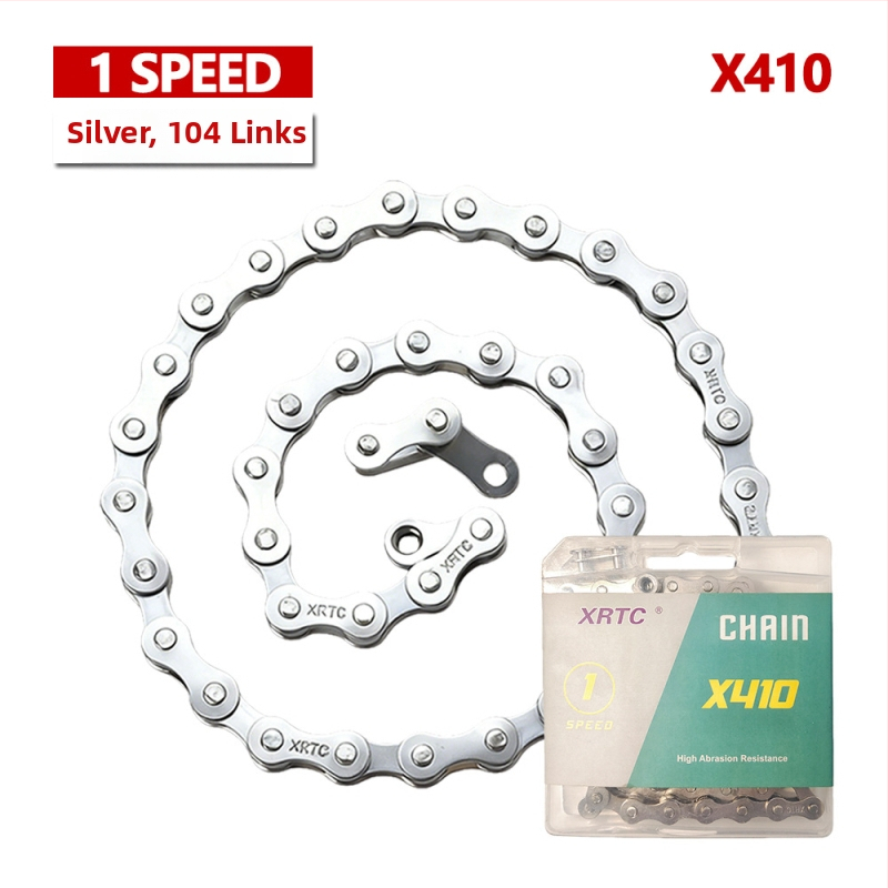 Αλυσίδα ποδηλάτου βουνού για ταχύτητες 1/8/9/10, μήκος 104/116 συνδέσμων, χάλυβας υψηλής περιεκτικότητας, βήμα 12,7.