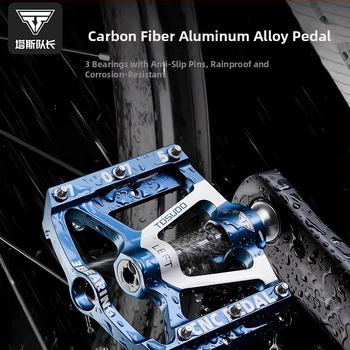 Pedálok hegyi és országúti kerékpárokhoz, modell JT1697, anyag: alumínium ötvözet + molibdén acél, univerzális illeszkedés