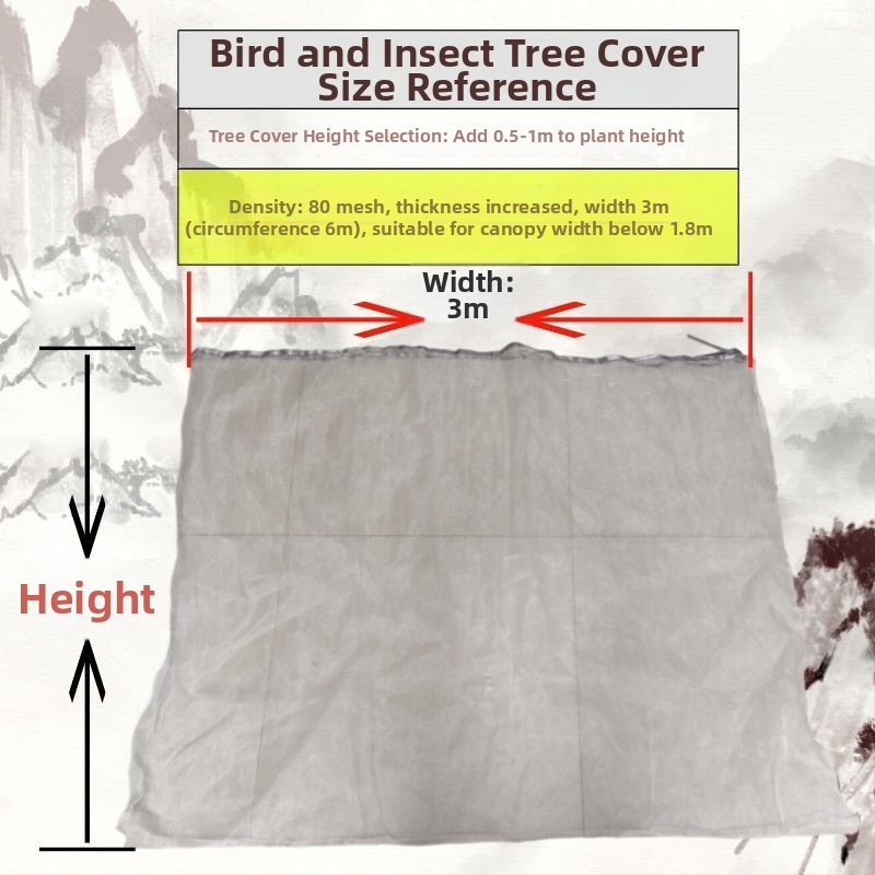Trojčlenná súprava sieťového krytu proti škodcom pre ovocné stromy a zeleninu — ochrana proti bielej mušky, vtákom a slnku (Značka Unique)