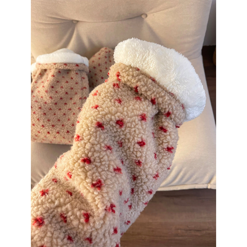 Trostruki pamučni pajamski set s kardigan stilom, dugi rukavi i dugi hlače, debela tkanina 201-250 g/m² za zimu