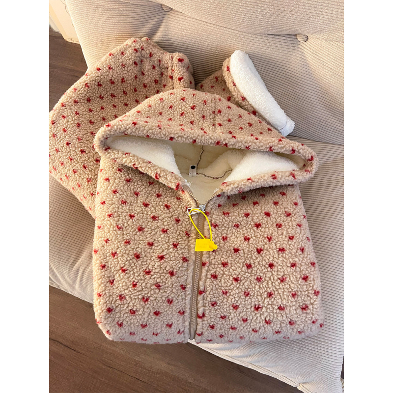 Trostruki pamučni pajamski set s kardigan stilom, dugi rukavi i dugi hlače, debela tkanina 201-250 g/m² za zimu