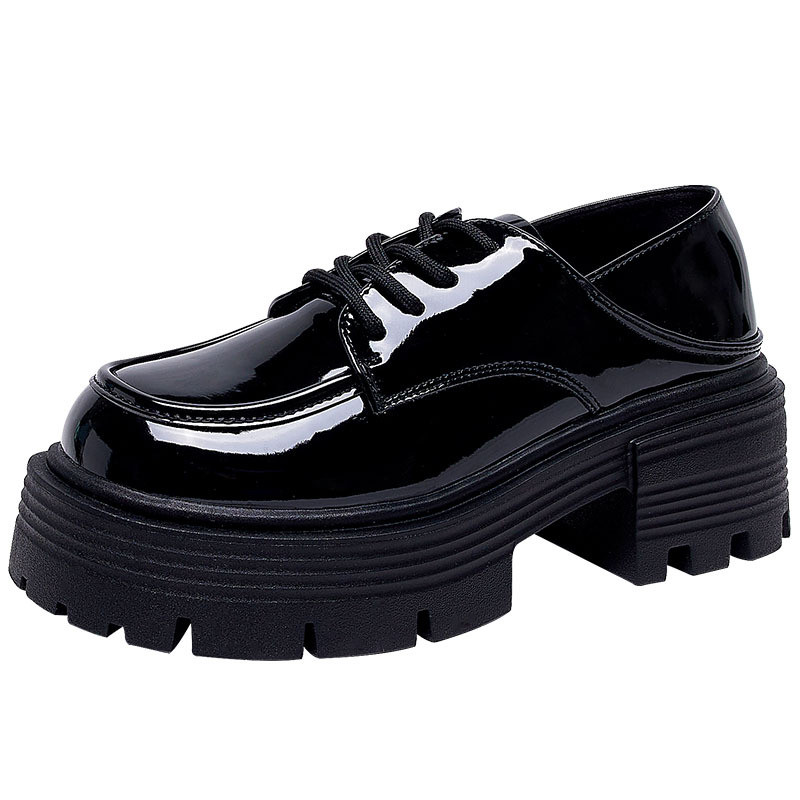 Warrior ženske casual loaferice s kvadratnim vrhom, PU gornji dio, PVC potplat, vezanje na vezice