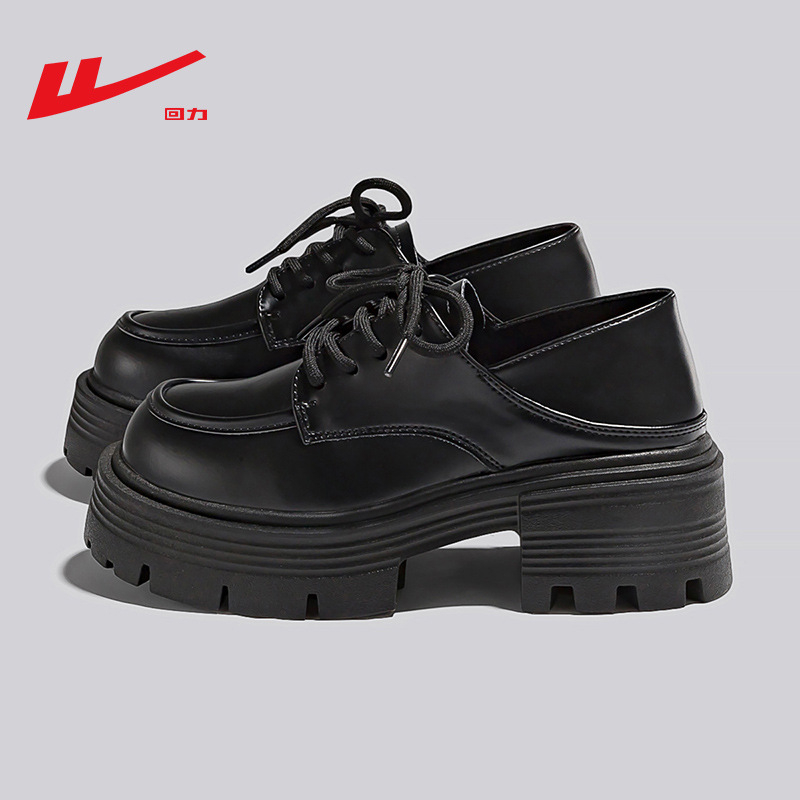 Warrior ženske casual loaferice s kvadratnim vrhom, PU gornji dio, PVC potplat, vezanje na vezice