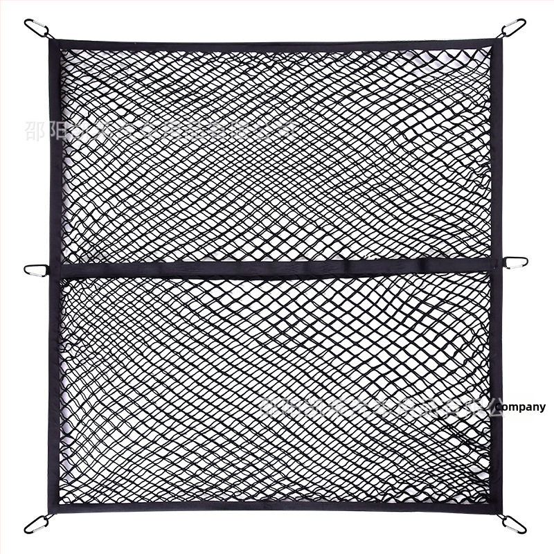 Zadná sieťka do batožinového priestoru, polyester, univerzálne uchytenie, skladacia, prispôsobiteľná, tlač loga k dispozícii