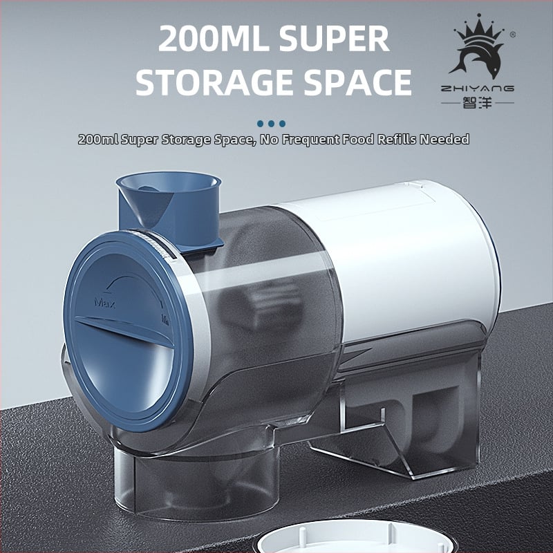 Zhiyang hranilnik automat pentru acvariu – alimentare programată cu peleti pentru pești ornamentali, material ABS