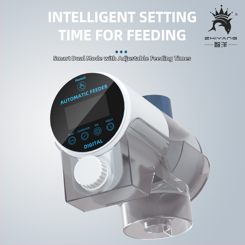Zhiyang hranilnik automat pentru acvariu – alimentare programată cu peleti pentru pești ornamentali, material ABS