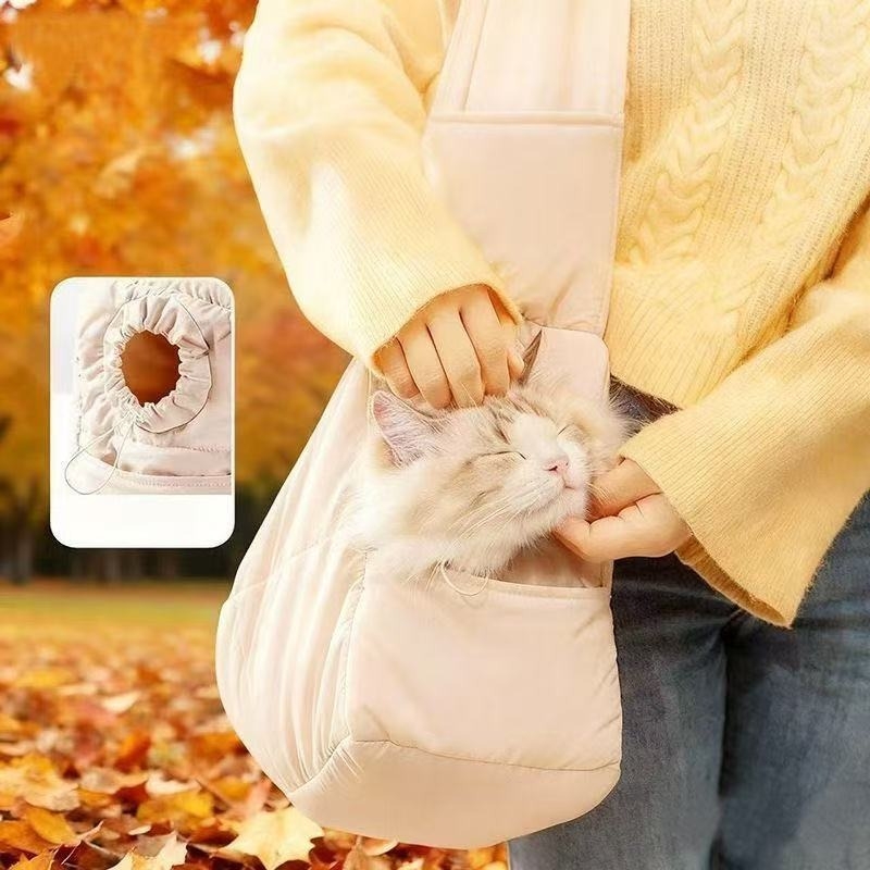 Torba za kućne ljubimce preko ramena za mačke i pse, topla presšena poliesterska tkanina, geometrijski uzorak, kapacitet 5000, nosivost 5–7 kg