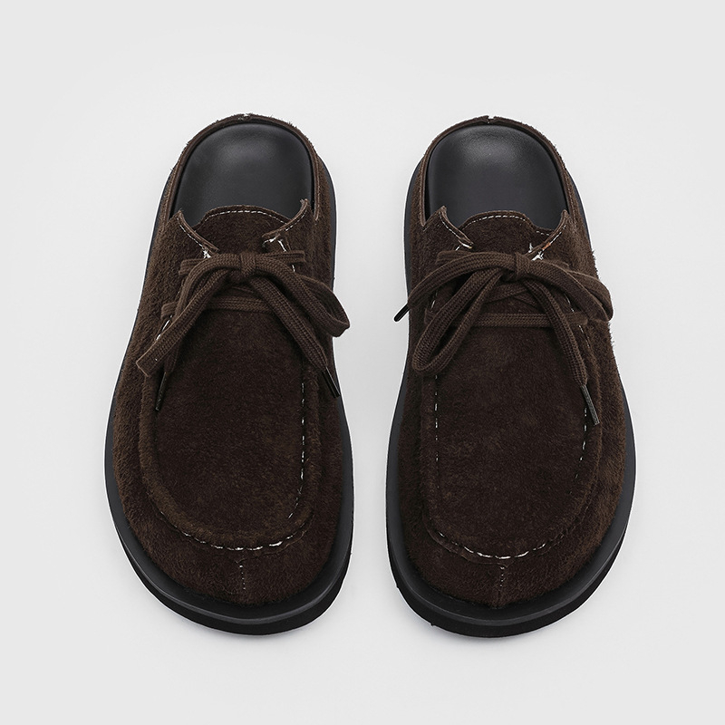 Muške Baotou Birkenstock papuče – ležerni stil, gornji dio od baršuna, gumena potplat, zatvaranje overshoes