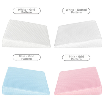 Jastuk za dojenje za bebu i trudnoću - jezgra od memorijske pjene, pravokutni oblik, navlaka od poliestera i pamuka, minimalistički stil