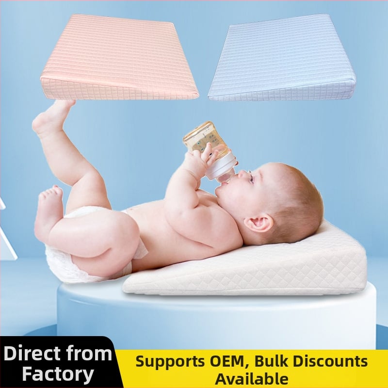 Jastuk za dojenje za bebu i trudnoću - jezgra od memorijske pjene, pravokutni oblik, navlaka od poliestera i pamuka, minimalistički stil