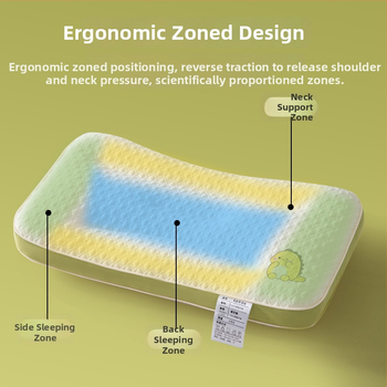 Παιδικό μαξιλάρι για παιδιά 1-10 ετών, ορθογώνιο, γέμισμα 100% πολυεστερικό, πλεκτό ύφασμα, με μαξιλαροθήκη