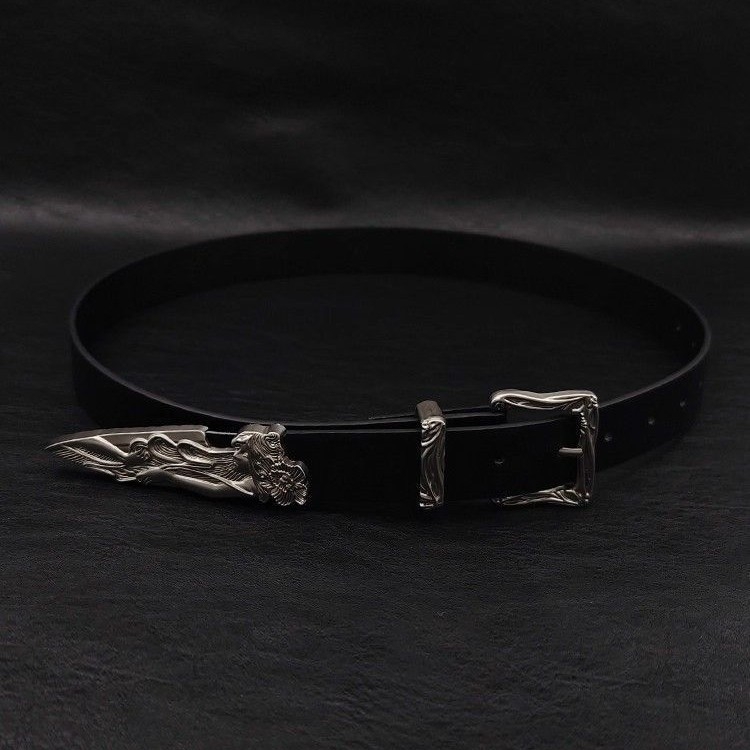 Unisex kaiš s vintage metalnim izrezbarenim cvjetnim motivom, PU koža, kopča od legure, zaključavanje pin kopkom, širina 2-4 cm, proljeće 2025