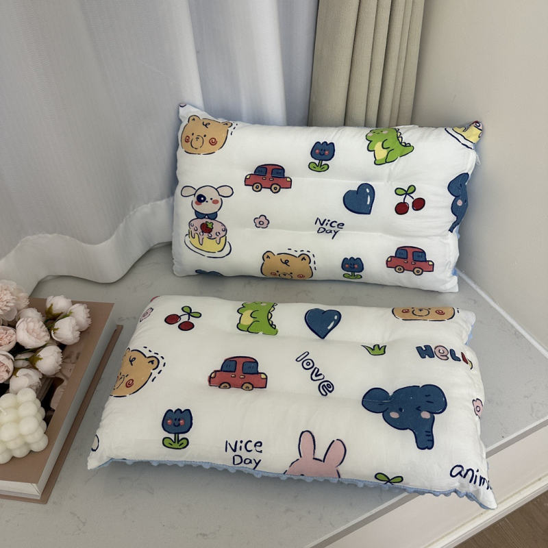 Παιδικό μαξιλάρι-φασόλι με ορθογώνιο σχήμα και σχέδιο καρτούν, γέμισμα από ίνες σόγιας, πολυεστερικό ύφασμα, βάρος έως 0,5 kg