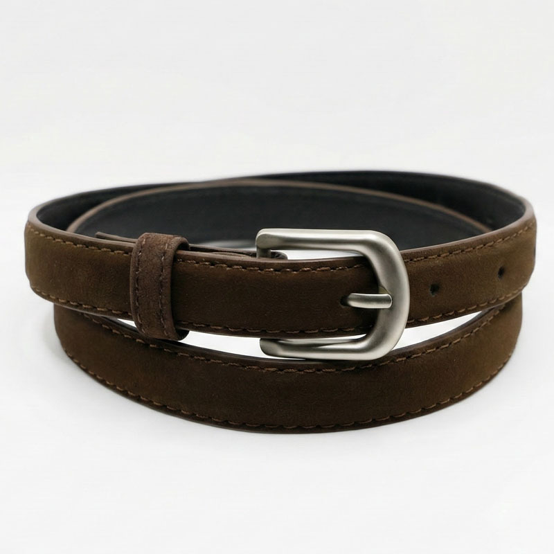 Korejski stil INS modni PU kaiš s kopčom od legure, zaključavanje iglom, uska širina <2 cm, porijeklo Guangzhou