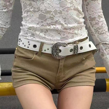 PU remen s metalnom kopčom, kopča s iglom, spojni dizajn, stil osobni/hip-hop/rodno neutralan