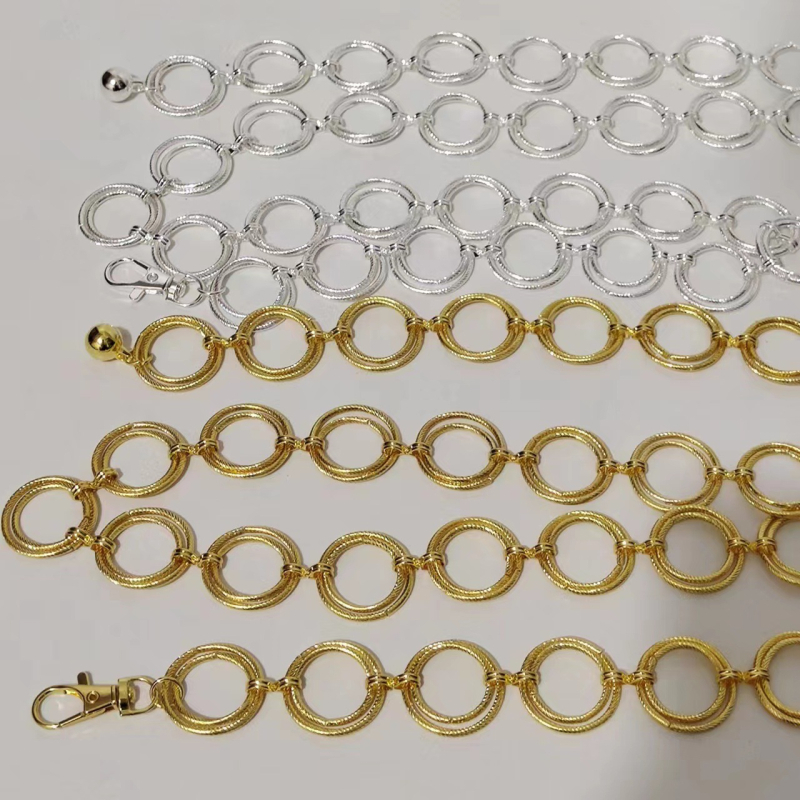 Metalni kai za struk za žene, s jednim prstenom, univerzalni stil, duljina 80-100 cm, širina 5 mm