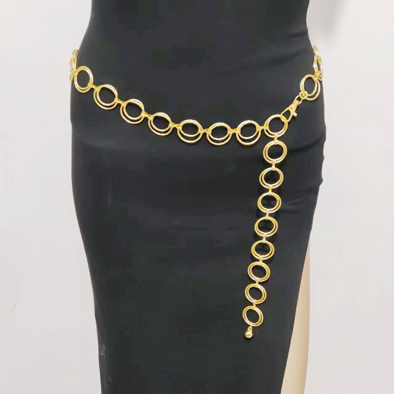 Metalni kai za struk za žene, s jednim prstenom, univerzalni stil, duljina 80-100 cm, širina 5 mm