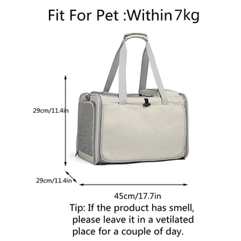 Geantă de transport pentru animale de companie, pentru pisici și câini mici, din poliester,capacitate 37845, duritate medie spre moale, pentru purtare manuală și călătorii cu mașina