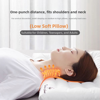 Μαξιλάρι χαμηλού προφίλ, ορθογώνιο, γέμισμα από αντιβακτηριακές ίνες (65% αντιβακτηριακές ίνες + 35% ίνες σόγιας), κάλυμμα από 100% βαμβάκι, για έναν χρήστη