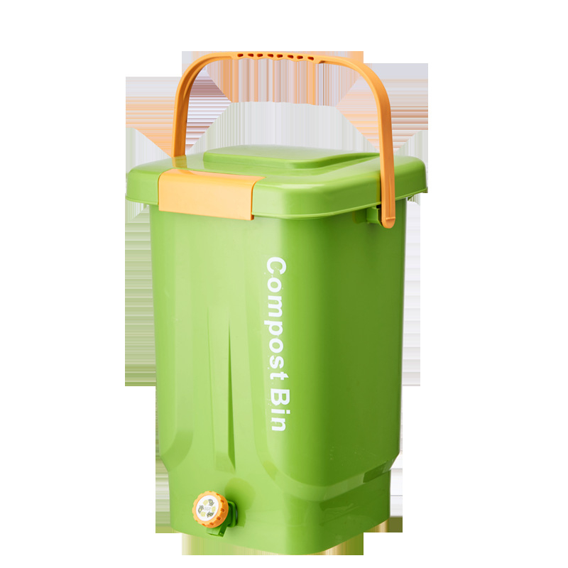 Kuhinjski kompostnik za kuhinjski otpad sa suho/mokro odjeljivanje i fermentacijom, Bokashi kutija za kompost, zatvorena plastična posuda, brend Manxiu (ovlaštena privatna marka), EM bakterijski inokulum