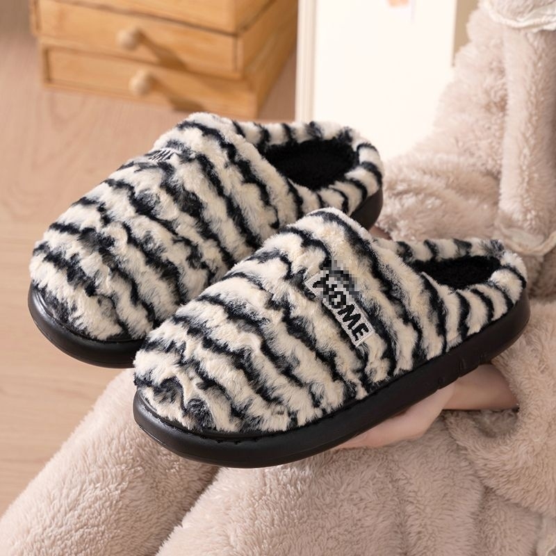 Unisex kućne papuče za zimu – plišane, unutarnje, debeli potplat, protuklizna EVA potplata