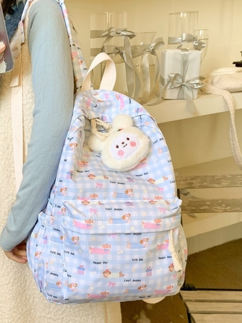 Rucsac în stil street fashion, material Oxford, închidere cu fermoar, primăvara 2025, căptușeală poliester, buzunar pentru telefon, compartiment interior