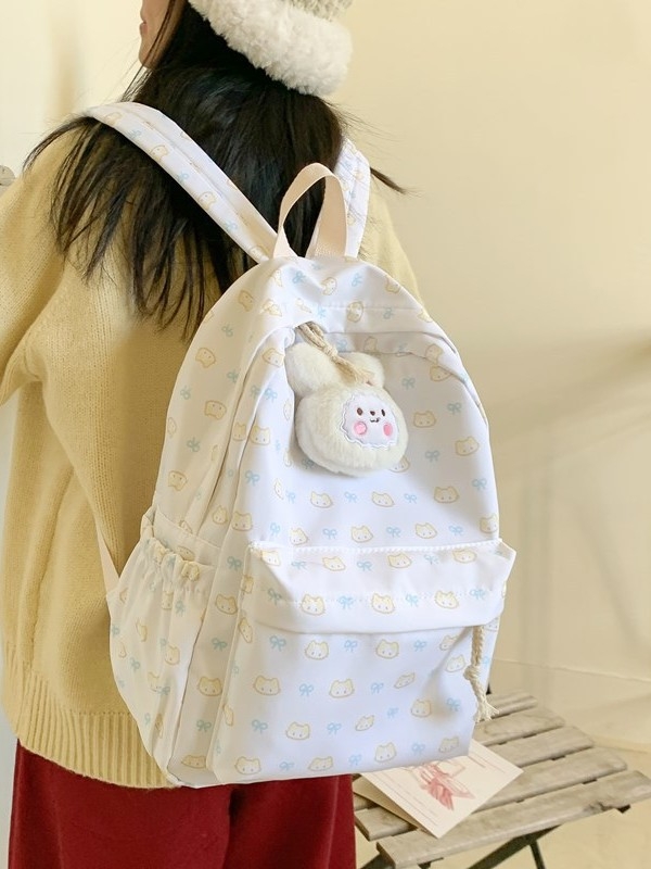 Rucsac în stil street fashion, material Oxford, închidere cu fermoar, primăvara 2025, căptușeală poliester, buzunar pentru telefon, compartiment interior