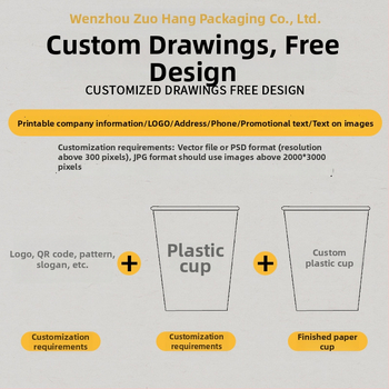Jednokratna PET čašica za kavu i mliječni čaj s offset tiskom, prilagodljiva, moguć tisak logotipa, pogodna za pakiranje hrane
