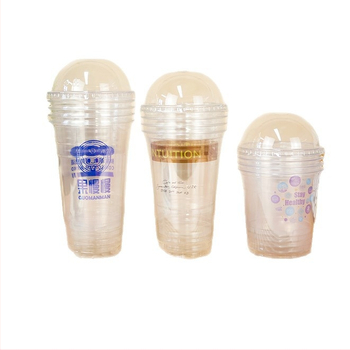 Jednokratna PET čašica za kavu i mliječni čaj s offset tiskom, prilagodljiva, moguć tisak logotipa, pogodna za pakiranje hrane