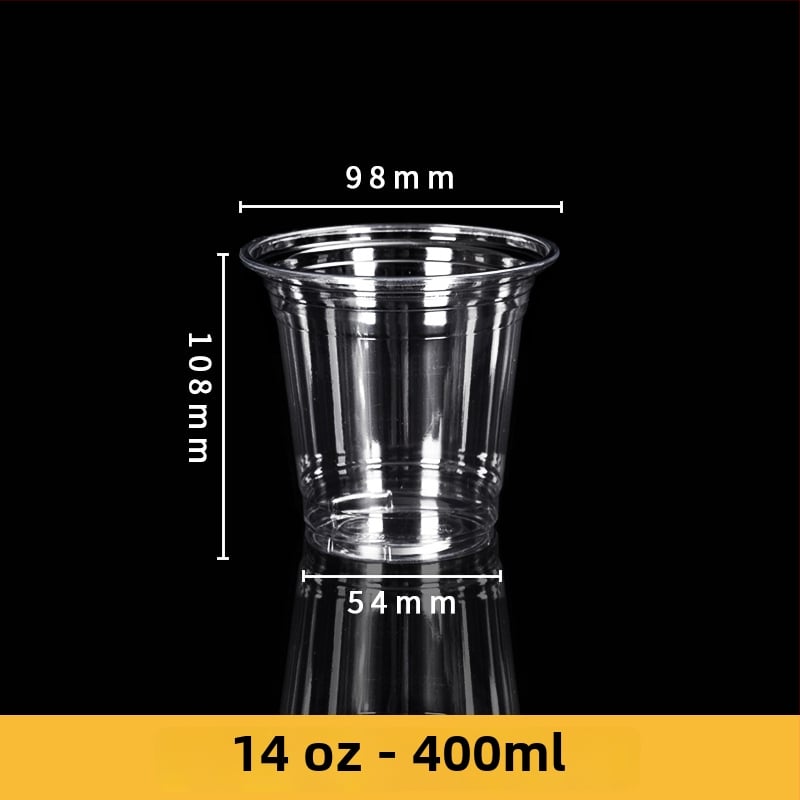 Jednokratna PET čašica za kavu i mliječni čaj s offset tiskom, prilagodljiva, moguć tisak logotipa, pogodna za pakiranje hrane