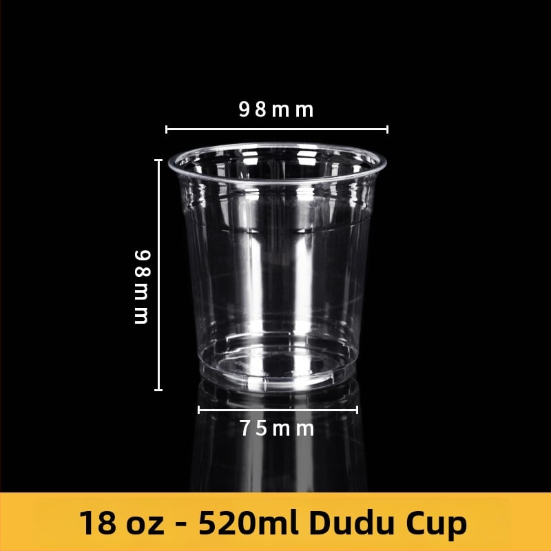 Jednokratna PET čašica za kavu i mliječni čaj s offset tiskom, prilagodljiva, moguć tisak logotipa, pogodna za pakiranje hrane