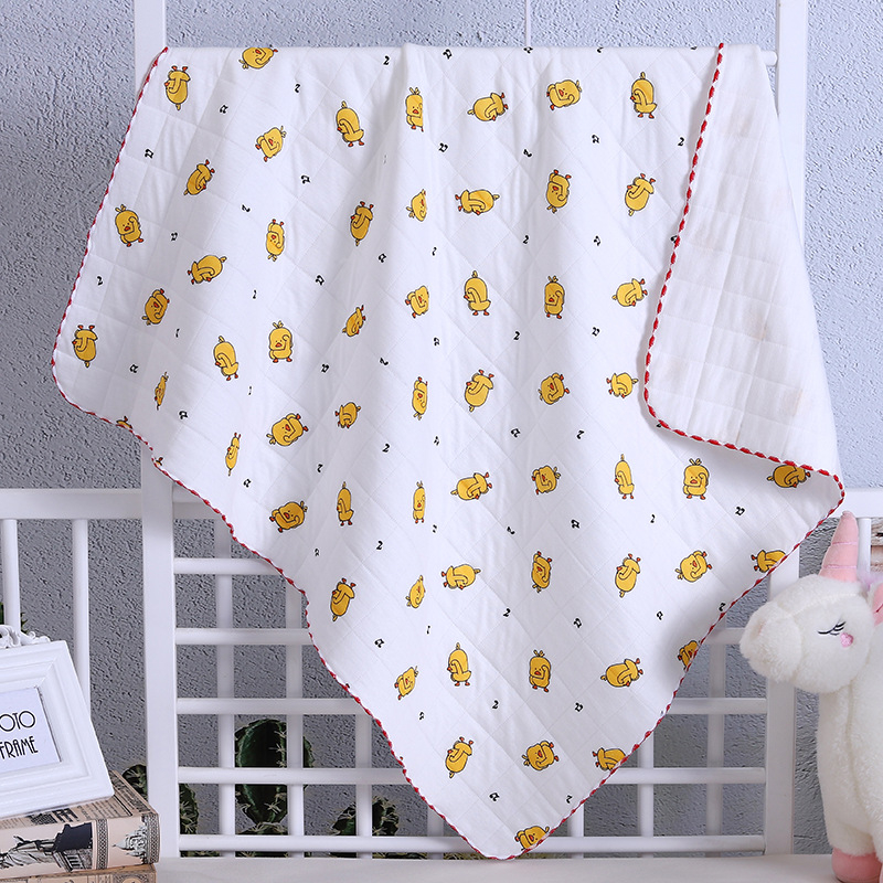 Cuvertură wrap din bumbac pentru bebeluși – moale pentru nou-născuți (0–12 luni), cu modele animale/desene animate, potrivită pentru primăvară, toamnă și iarnă