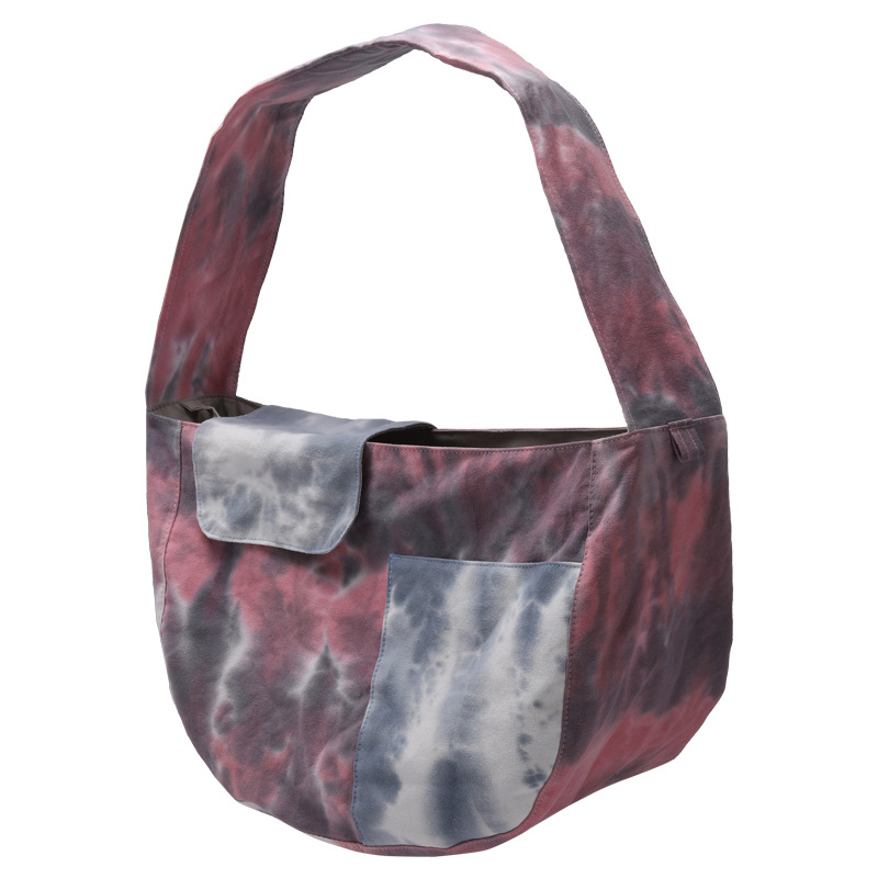 Geantă de purtare pentru animale din pânză, Tie-Dye, pentru pisici și câini mici, model 3503346, brand Anchong, capacitate până la 6,5 kg pisică / 3,5 kg câine