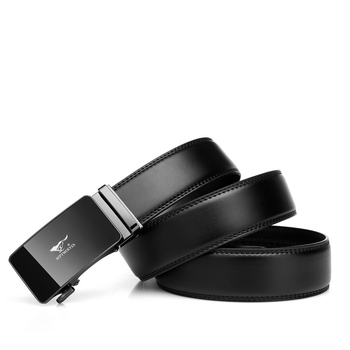 Septwolves curea pentru bărbați, piele split, cataramă automată, design original, lățime 2-4 cm