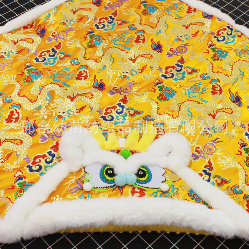 Cuvertură pentru nou-născuți cu pelerină împotriva vântului, exterior poliester, umplutură din bumbac spălat, model animale, potrivită pentru toamnă și iarnă