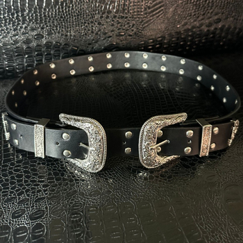 Ženski pojas od PU kože s PIN kopčom, kopča od legure, dvostruki nit, širina 2–4 cm, proljeće 2025