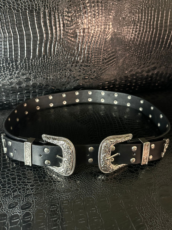 Ženski pojas od PU kože s PIN kopčom, kopča od legure, dvostruki nit, širina 2–4 cm, proljeće 2025