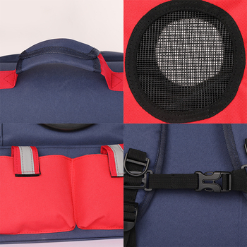 Geantă pentru animale de companie – rucsac portabil, respirabil, pentru pisici și câini, cu bretele frontale și crossbody (Poliester; Origine: Hebei; Duritate: Medie)