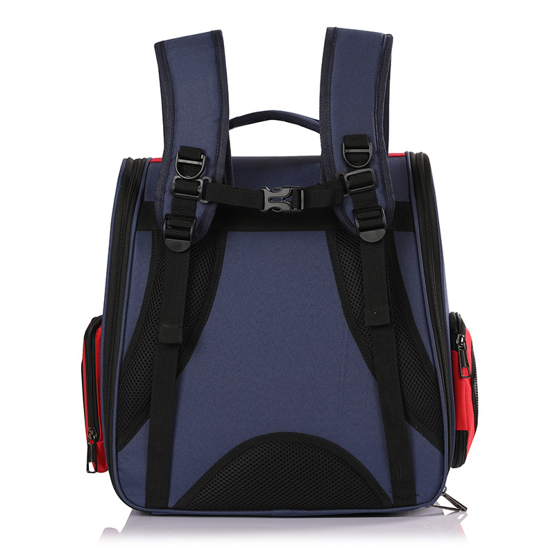 Geantă pentru animale de companie – rucsac portabil, respirabil, pentru pisici și câini, cu bretele frontale și crossbody (Poliester; Origine: Hebei; Duritate: Medie)