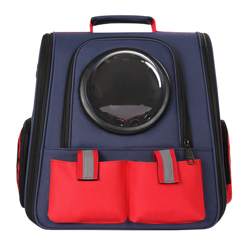 Geantă pentru animale de companie – rucsac portabil, respirabil, pentru pisici și câini, cu bretele frontale și crossbody (Poliester; Origine: Hebei; Duritate: Medie)