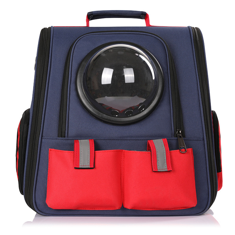 Geantă pentru animale de companie – rucsac portabil, respirabil, pentru pisici și câini, cu bretele frontale și crossbody (Poliester; Origine: Hebei; Duritate: Medie)