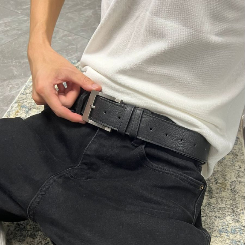 Muški kaiš od PU kože, kopča od legure, zatvaranje pinom, poslovno‑opušten stil, ulični stil, osobni stil