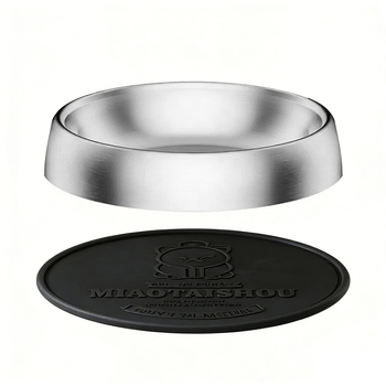 Hranilne posude za kućne ljubimce od nehrđajućeg čelika s protukliznim dizajnom, za mačke i pse, ručno hranjenje, pakiranje: 200 kom